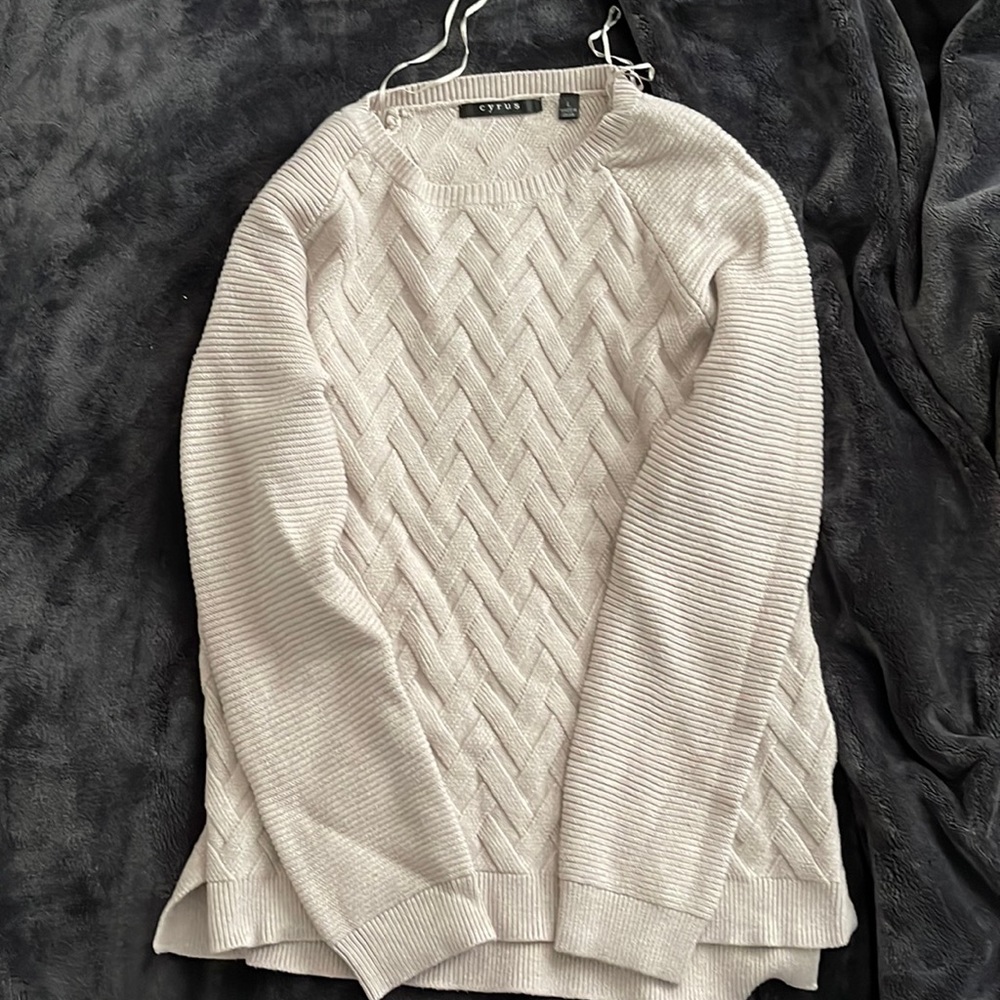 Cyrus Light tan sweater
